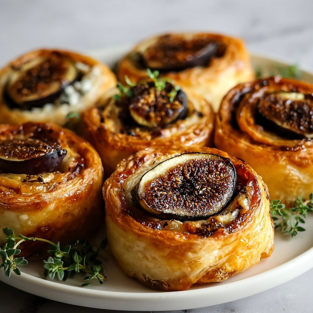 Fig and Goat Cheese Pinwheels Recipe - Recipe Image