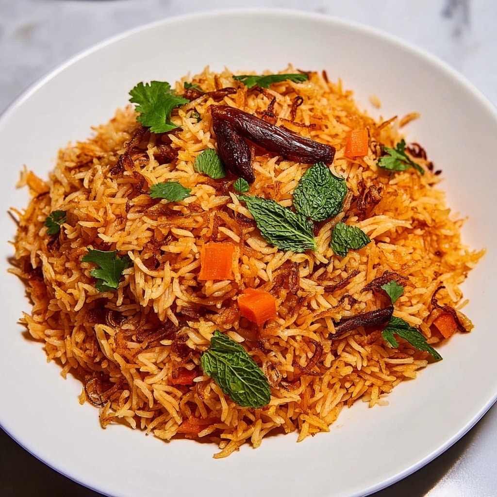 Malaysian Tomato Rice Recipe - Recipe Image