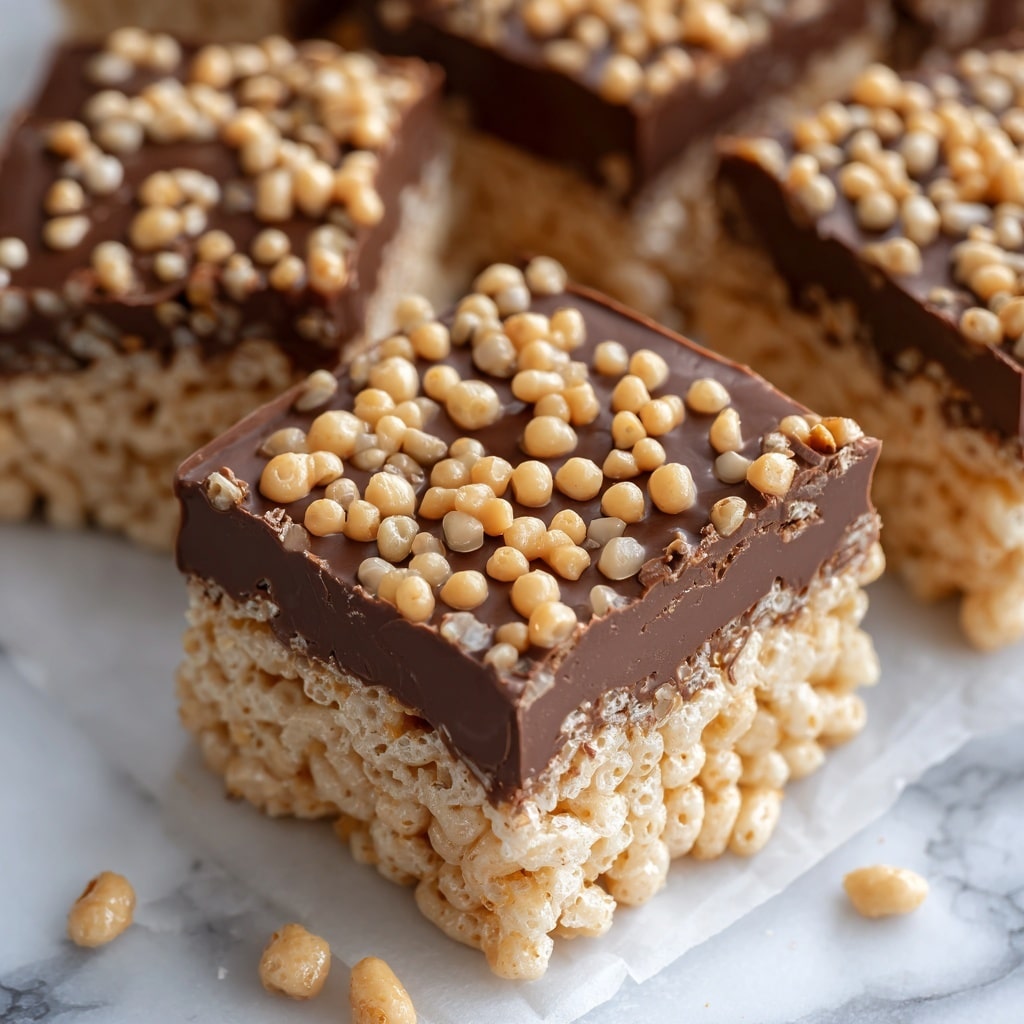 Salted Peanut Butter Rice Krispies Treats Recipe - Recipe Image