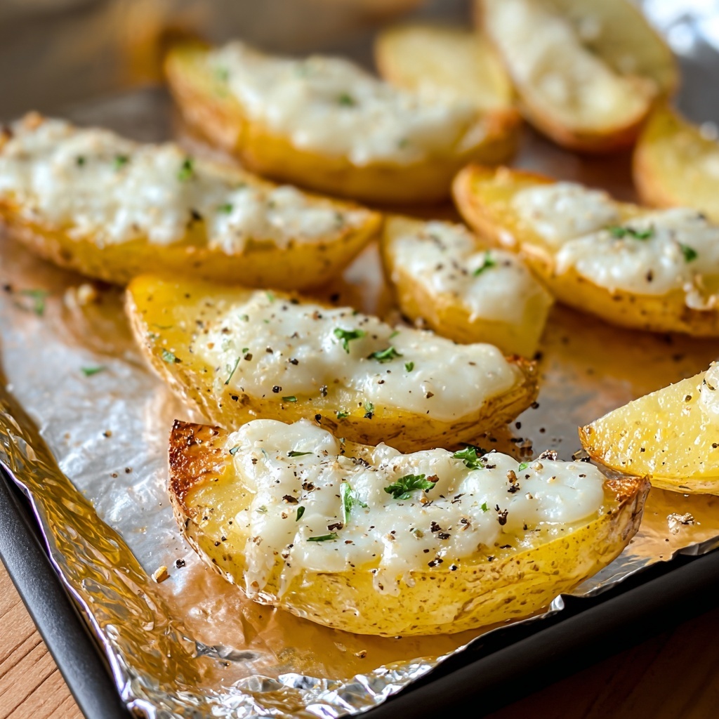 Parmesan Baked Potato Wedges Recipe - Recipe Image