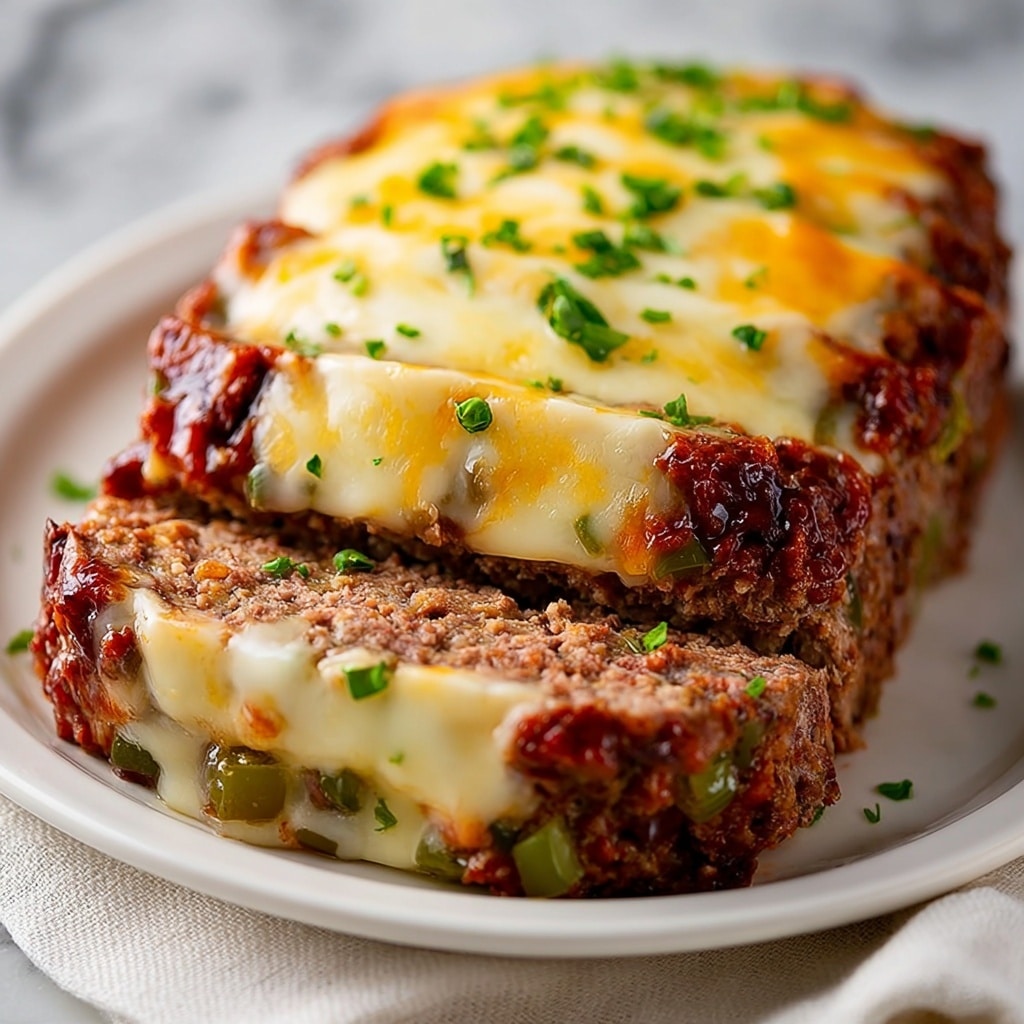 Philly Cheesesteak Meatloaf Recipe - Recipe Image