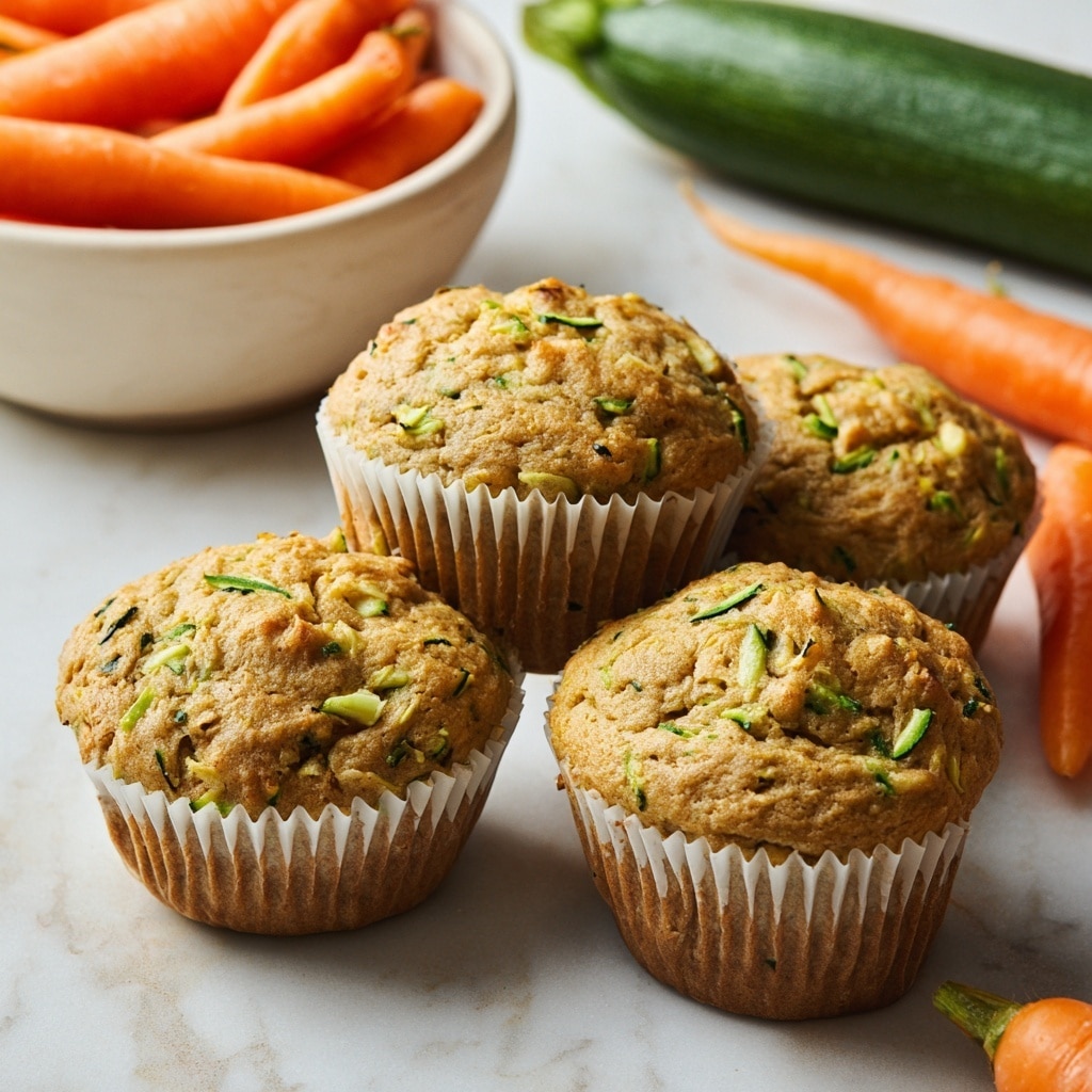 Zucchini and Carrot Breakfast Muffins Recipe - Recipe Image