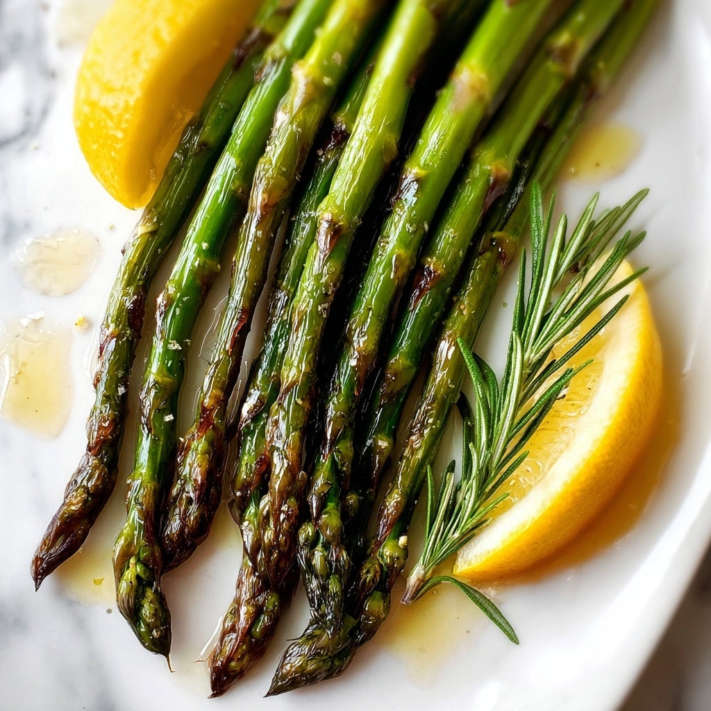 Lemon Asparagus with Rosemary and Garlic Recipe - Recipe Image