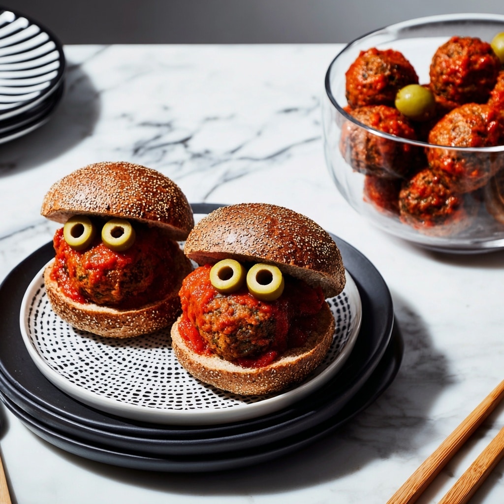 Meatball Monster Sandwiches Recipe - Recipe Image