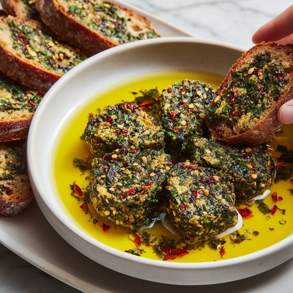 Olive Oil Dip with Warm Bread Recipe - Recipe Image