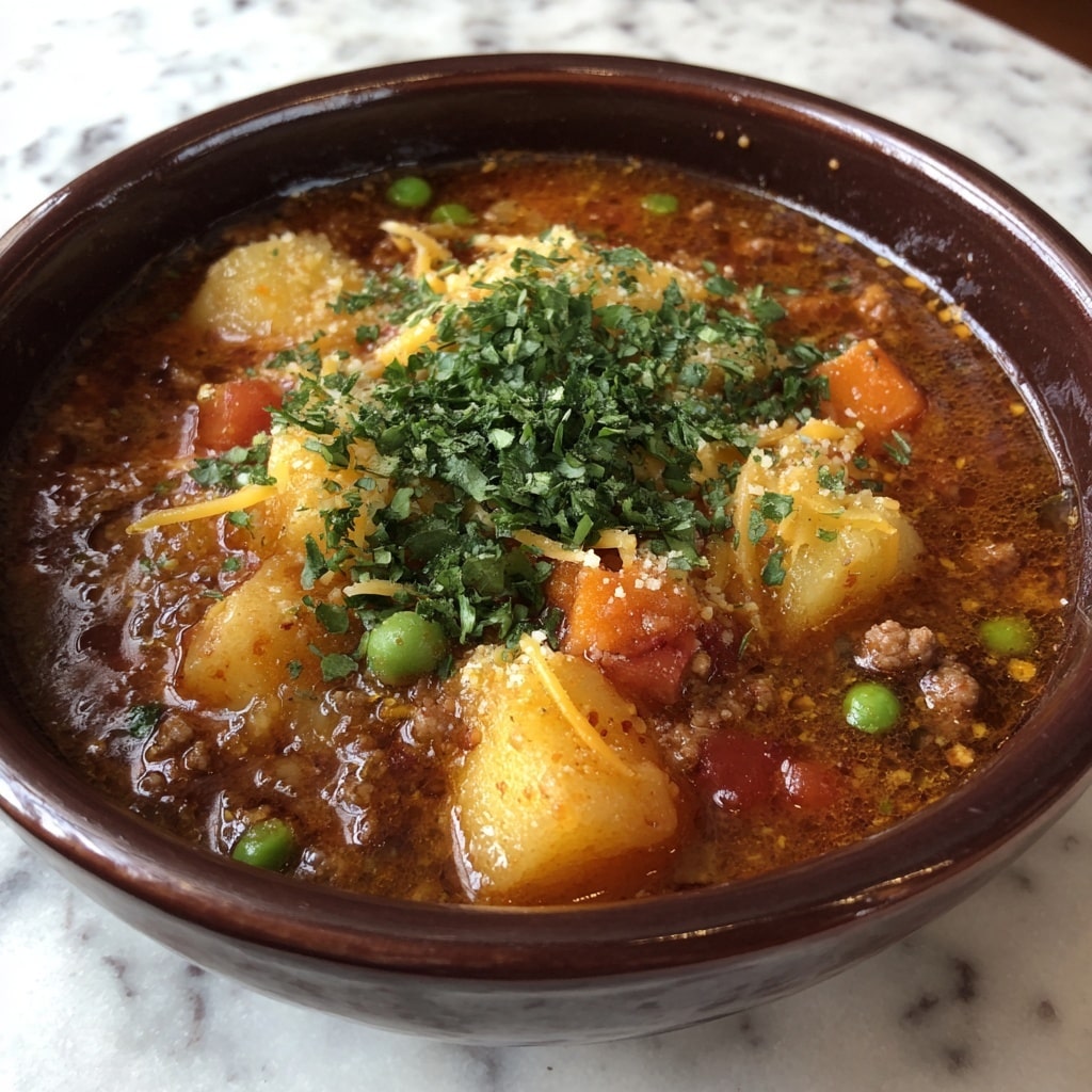 Homemade Delicious Old Fashioned Sausage and Lentil Soup Recipe - Recipe Image
