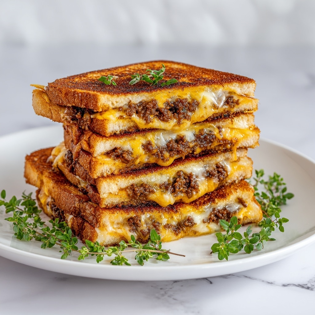 Potato Pancakes with Savory Beef and Cheese Recipe - Recipe Image