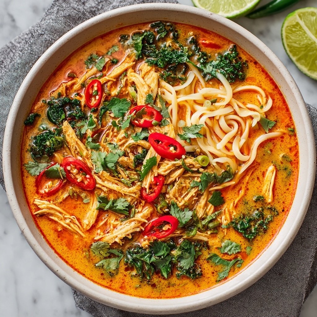 Spicy Chicken Soup with Jalapeños and Cilantro Recipe - Recipe Image