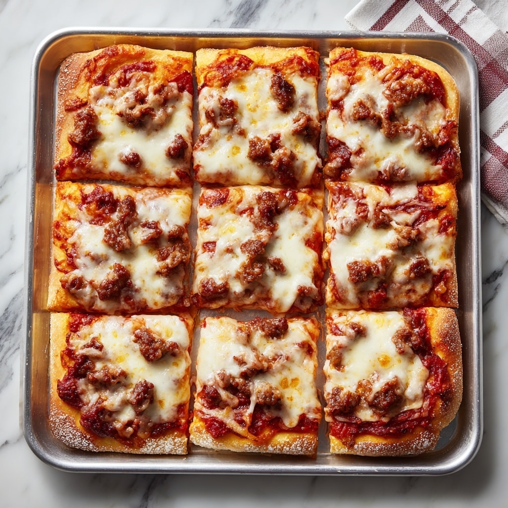 School Cafeteria-Style Pizza Recipe - Recipe Image