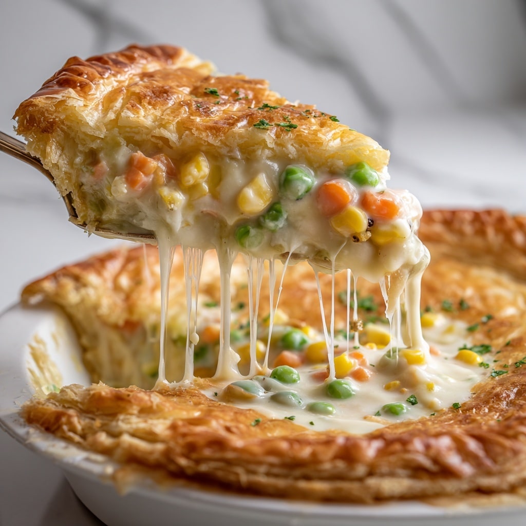 Biscuit Topped Cheesy Chicken Pot Pie Recipe - Recipe Image