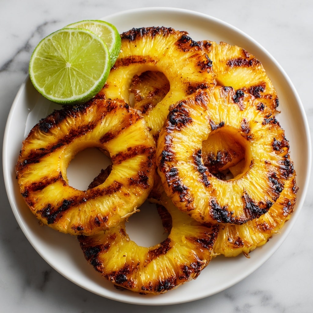 Grilled Pineapple with Brown Sugar Glaze and Lime Recipe - Recipe Image