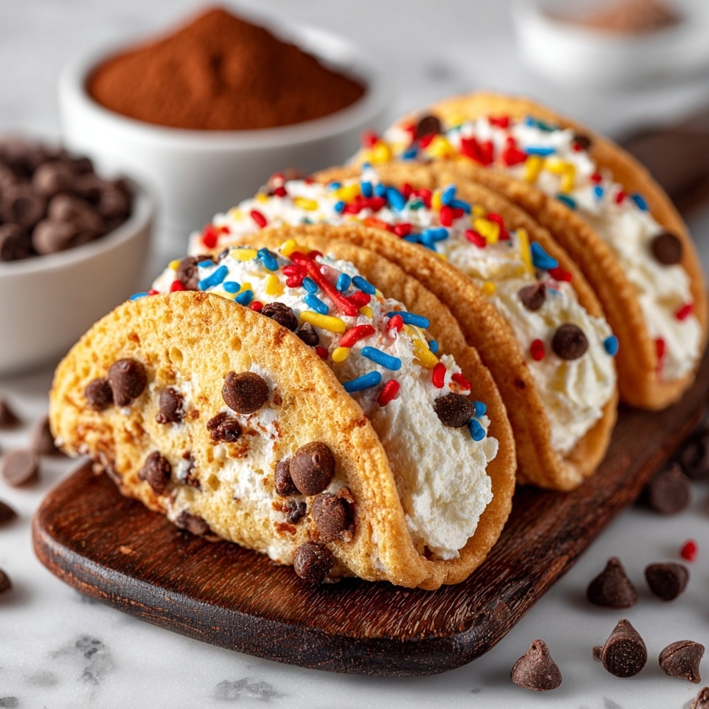 Cheesecake Cookie Dough Tacos Recipe - Recipe Image