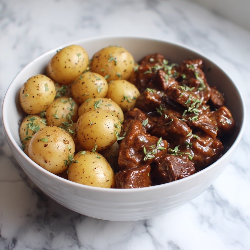 Garlic Butter Beef Bites in the Slow Cooker Recipe - Recipe Image