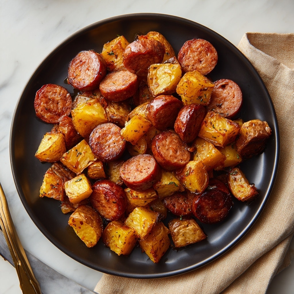 Pineapple Hasselback Kielbasa Bites Recipe - Recipe Image