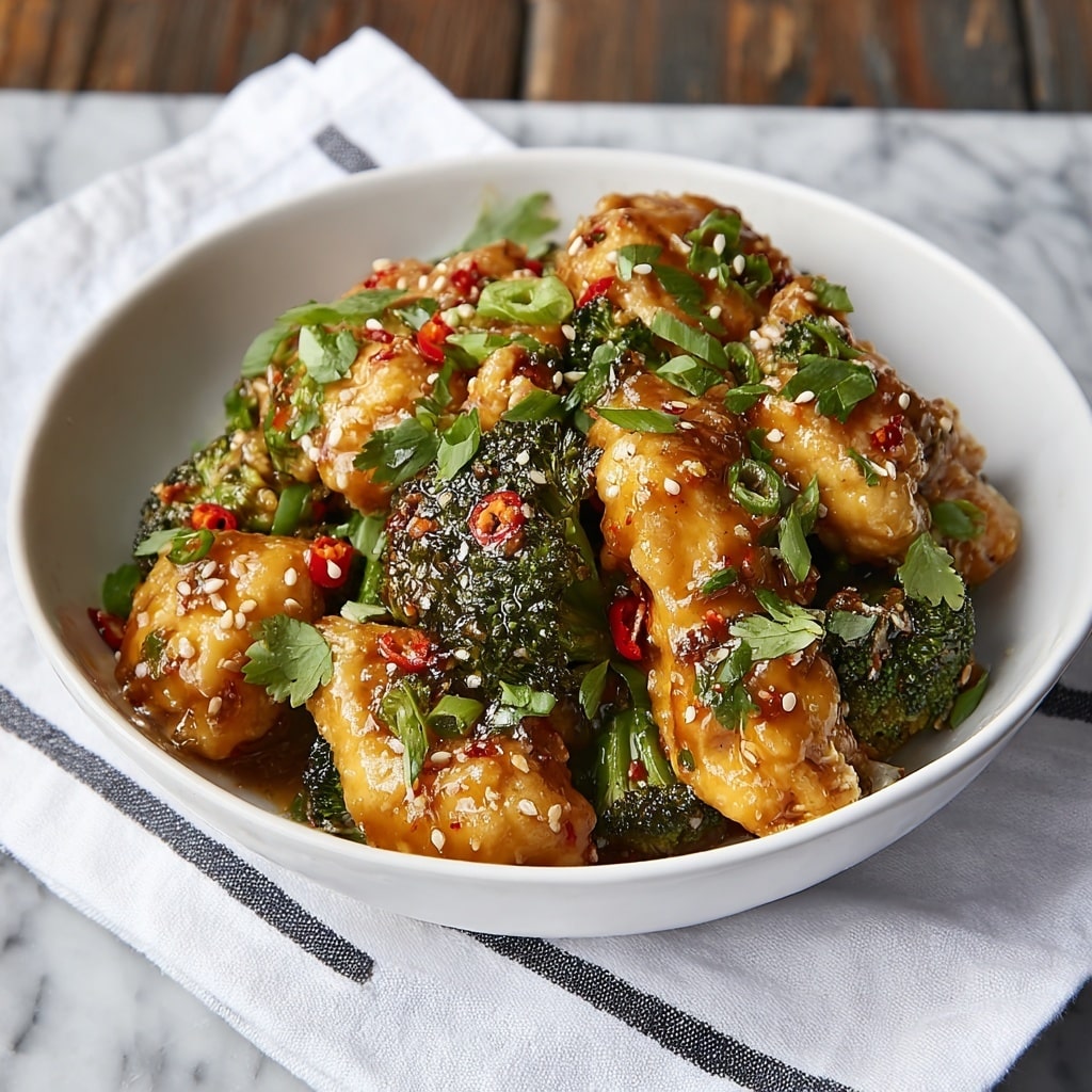 Garlic Chicken with Broccoli Recipe - Recipe Image