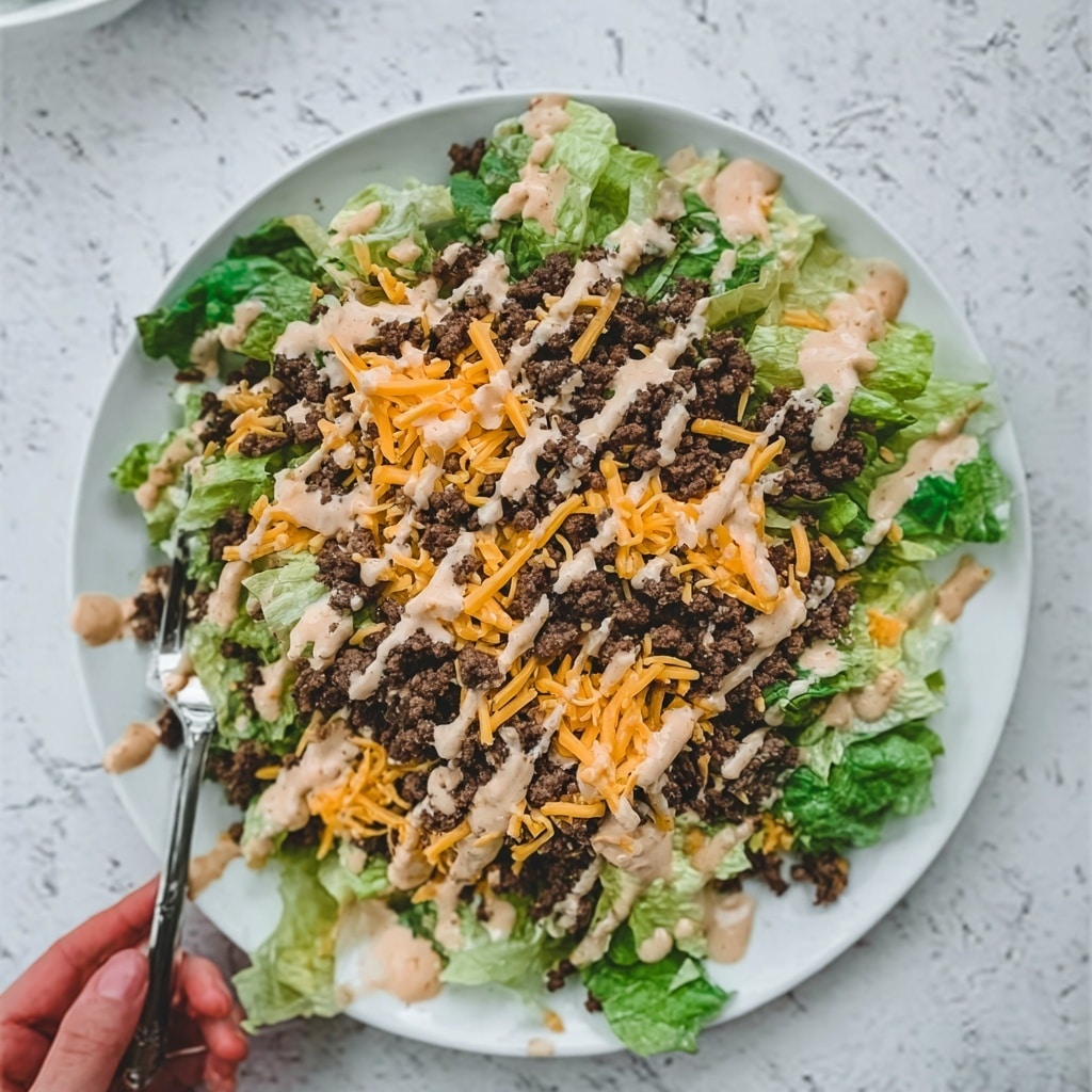 Keto Big Mac Salad Recipe - Recipe Image
