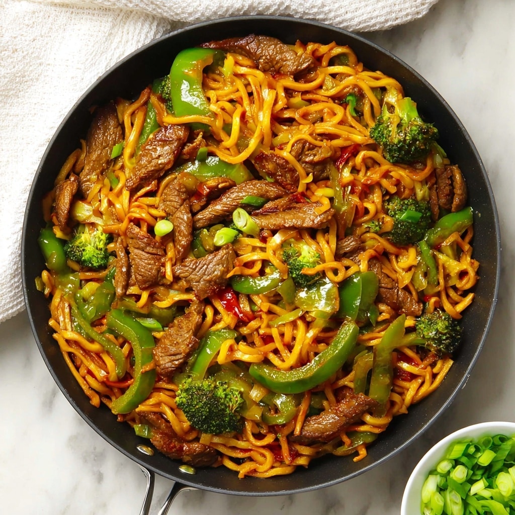 Sticky Beef Noodles Recipe - Recipe Image