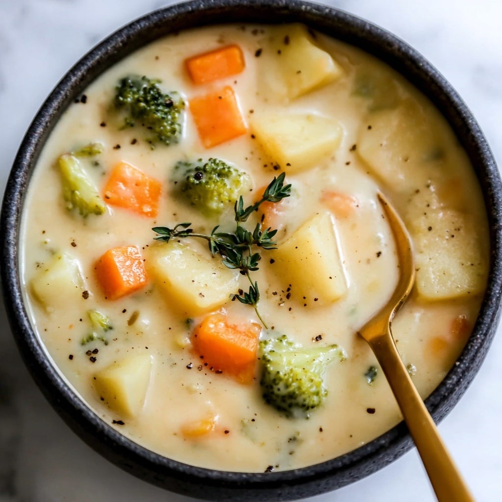 Broccoli Potato Cheese Soup Recipe - Recipe Image