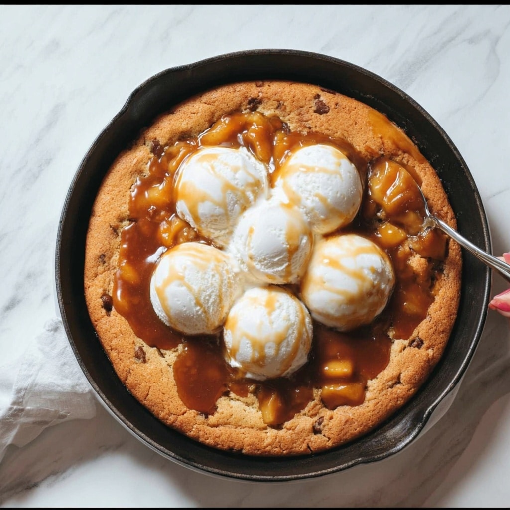 Caramel Apple Skillet Cookie Recipe - Recipe Image