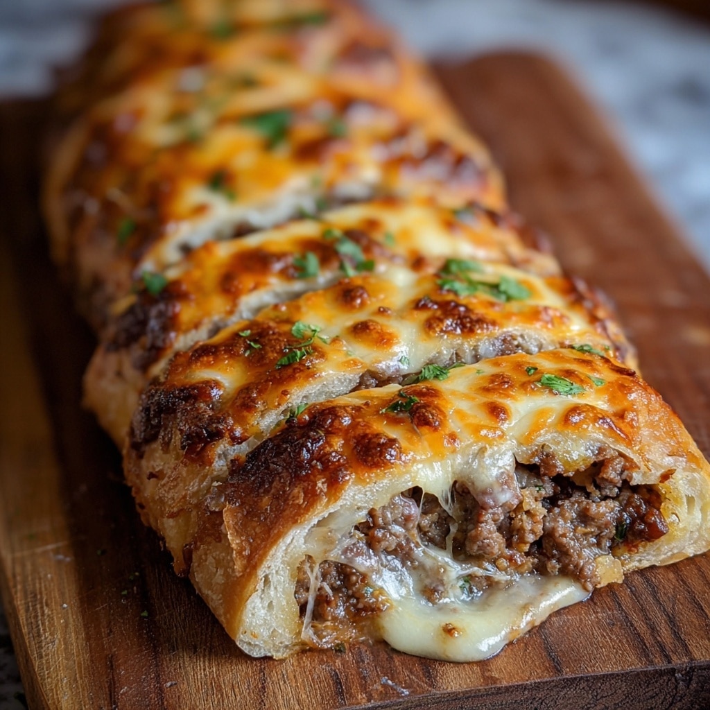 Philly Cheesesteak Stromboli Recipe - Recipe Image