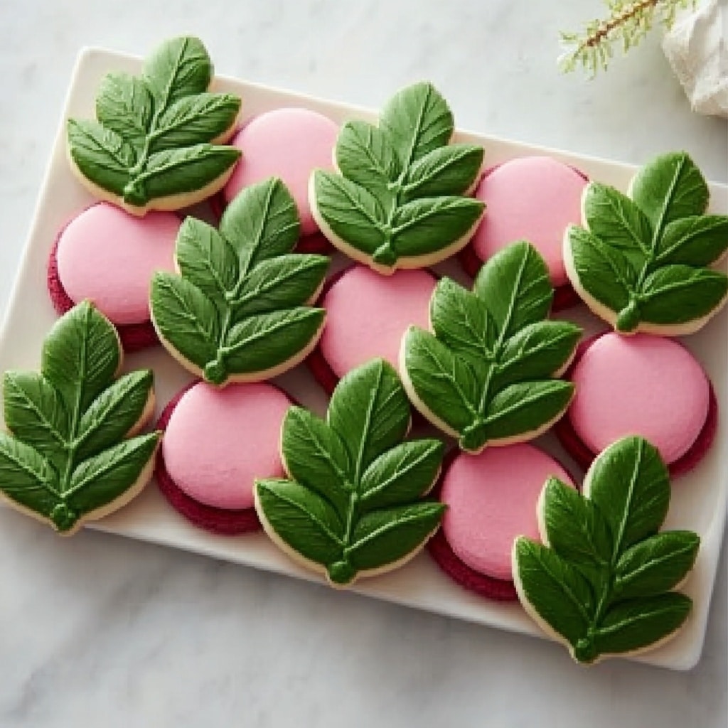 Holly and Berry Sugar Cookies Recipe - Recipe Image