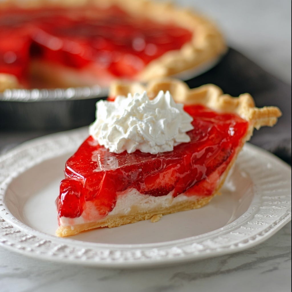 Strawberry Jello Pie Recipe - Recipe Image