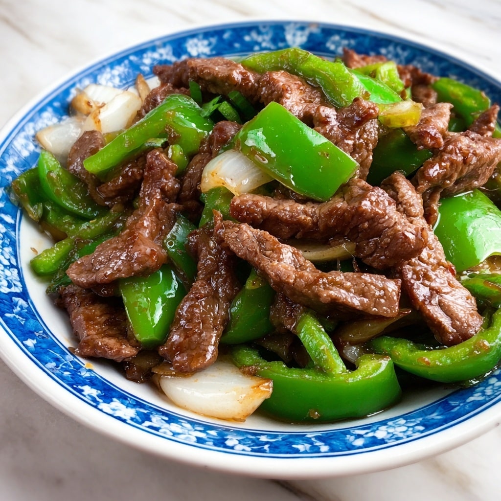 Pepper Steak with Bell Peppers and Onion Recipe - Recipe Image
