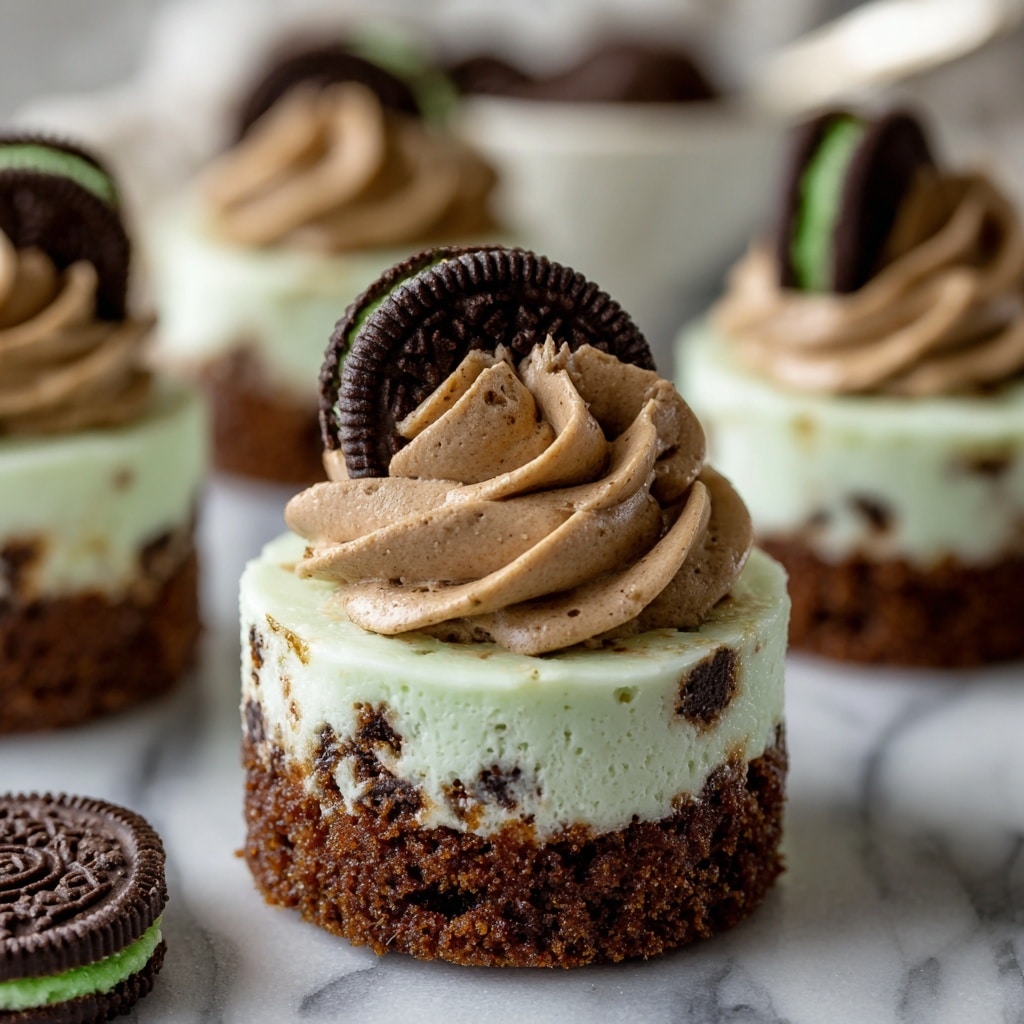 Mini Mint Cheesecakes Recipe - Recipe Image