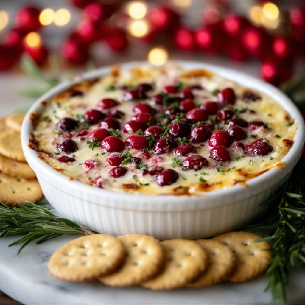 Baked Cream Cheese Cranberry Dip Recipe - Recipe Image