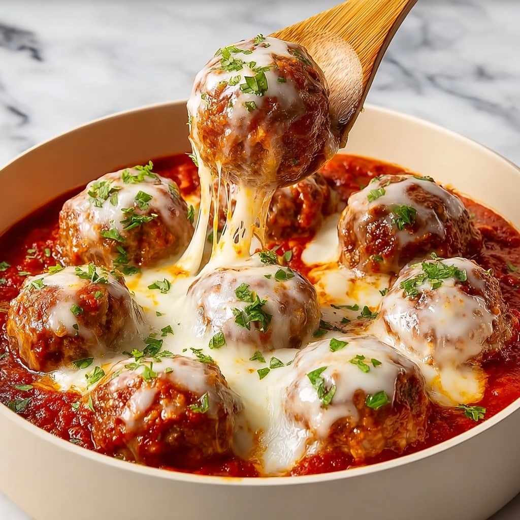 Cheesy Chicken Parmesan Meatballs Recipe - Recipe Image