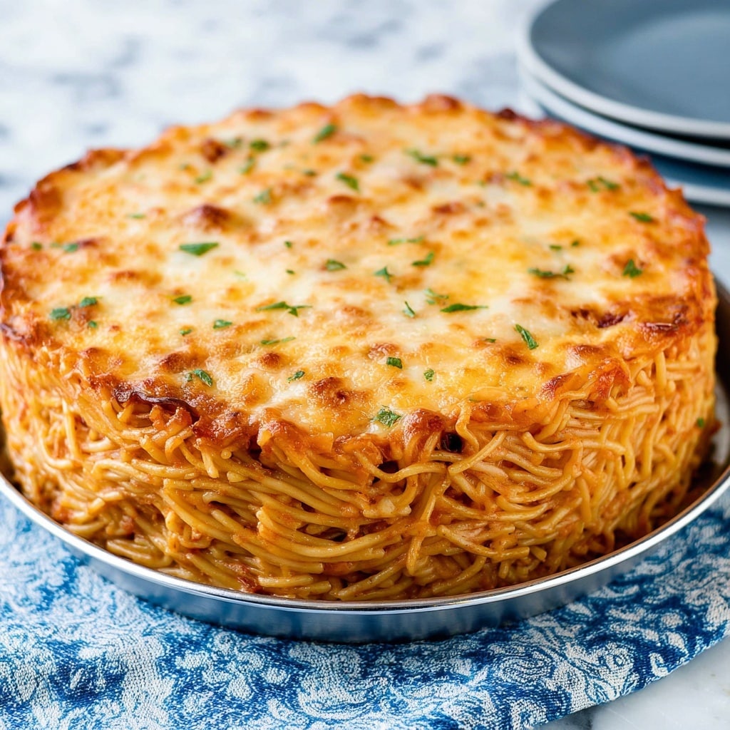 Spaghetti Pie Recipe - Recipe Image