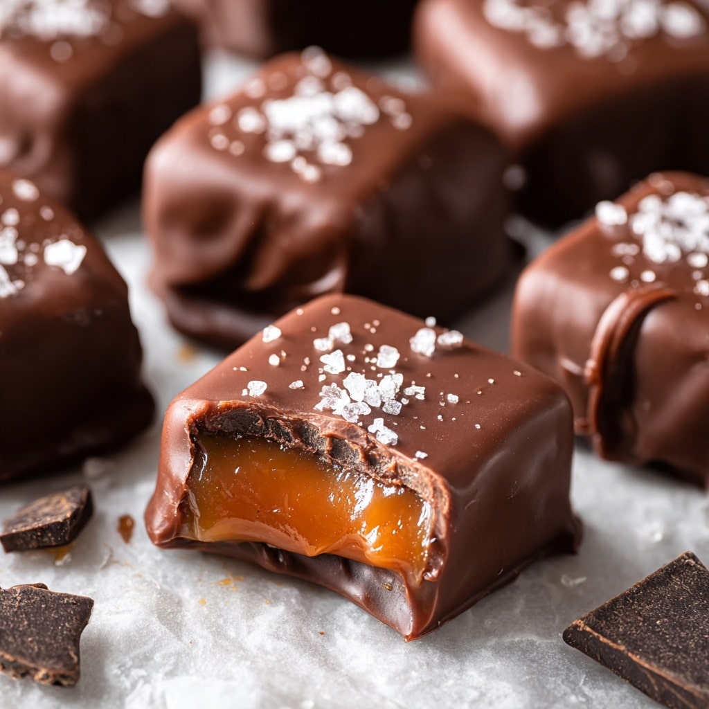 Homemade Chocolate Caramels Recipe - Recipe Image