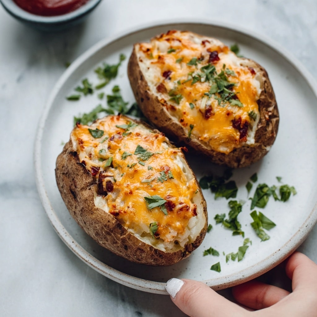 Stuffed Sweet Potatoes with Black Beans, Corn, and Melty Cheese Recipe - Recipe Image