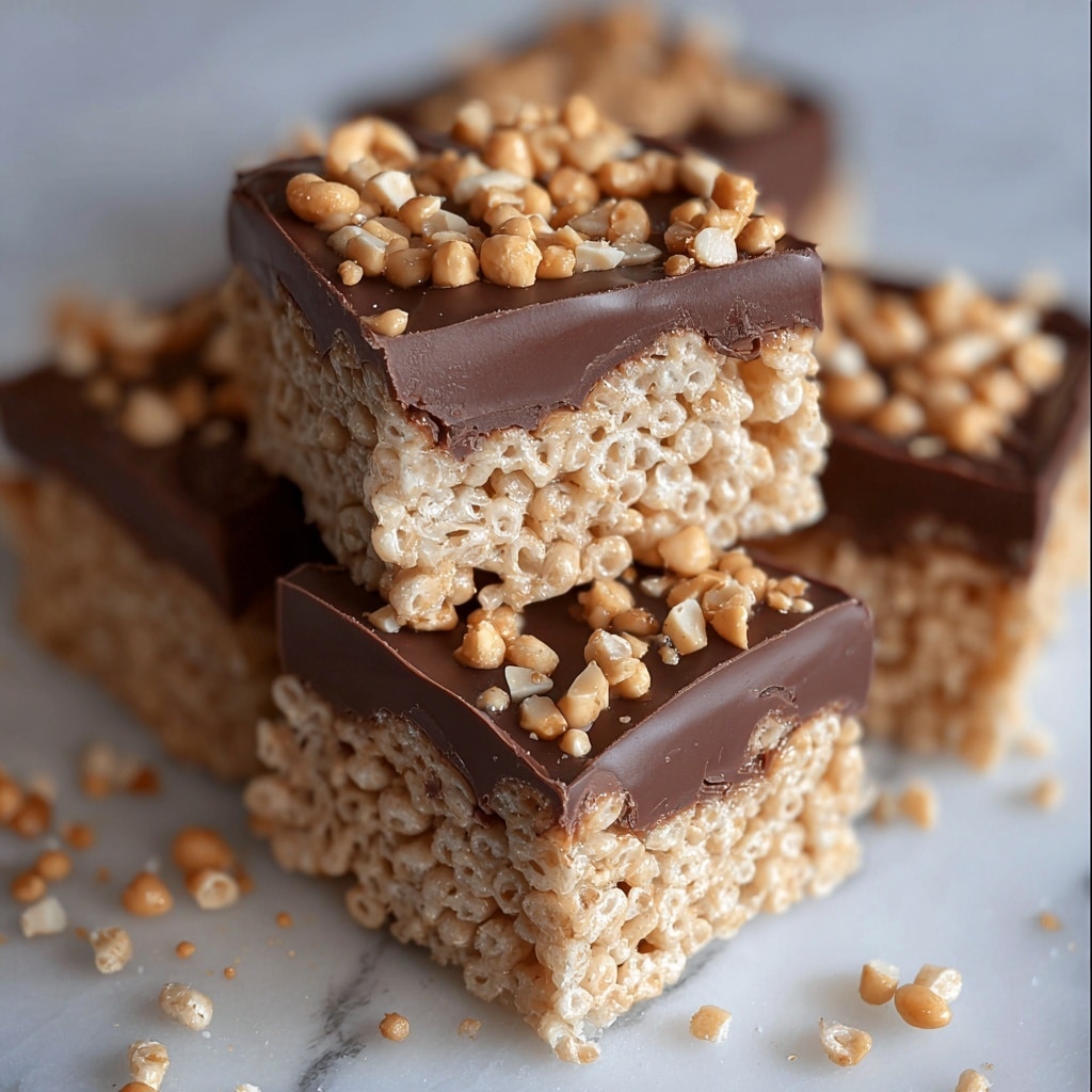 Salted Peanut Butter Rice Krispies Treats Recipe - Recipe Image