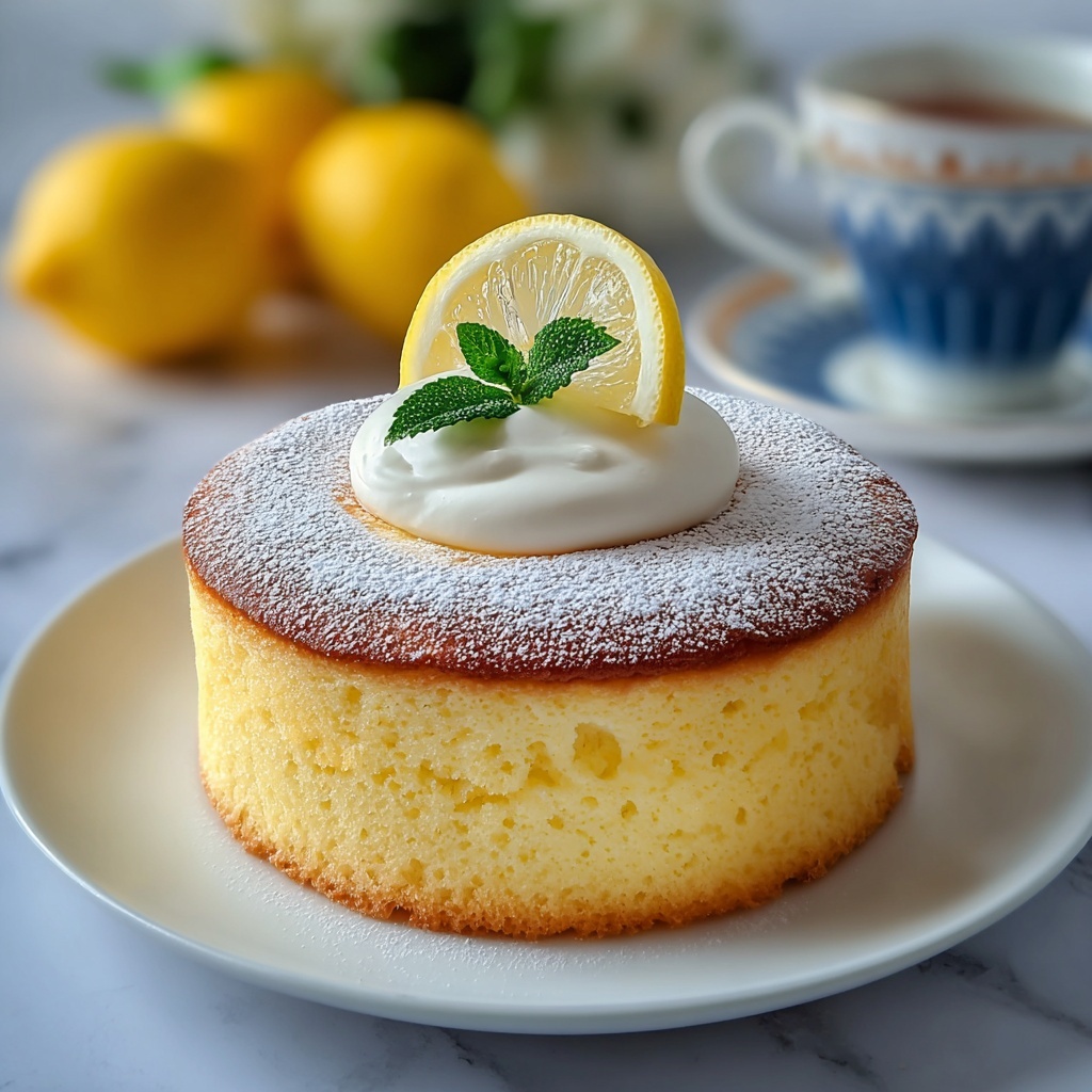 Lemon Custard Cake Recipe - Recipe Image