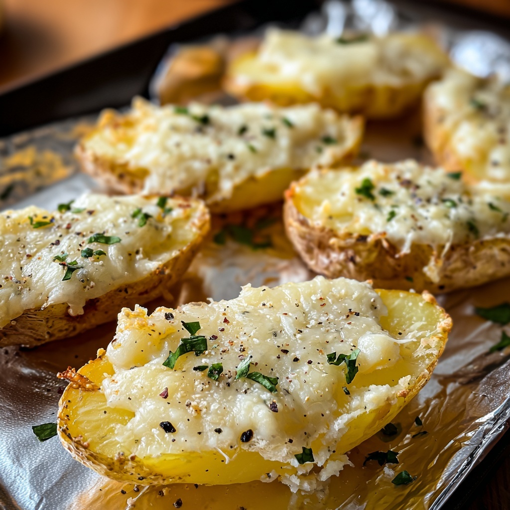 Parmesan Baked Potato Wedges Recipe - Recipe Image