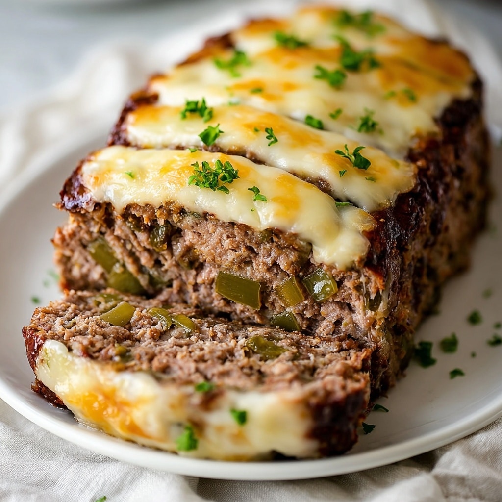 Philly Cheesesteak Meatloaf Recipe - Recipe Image