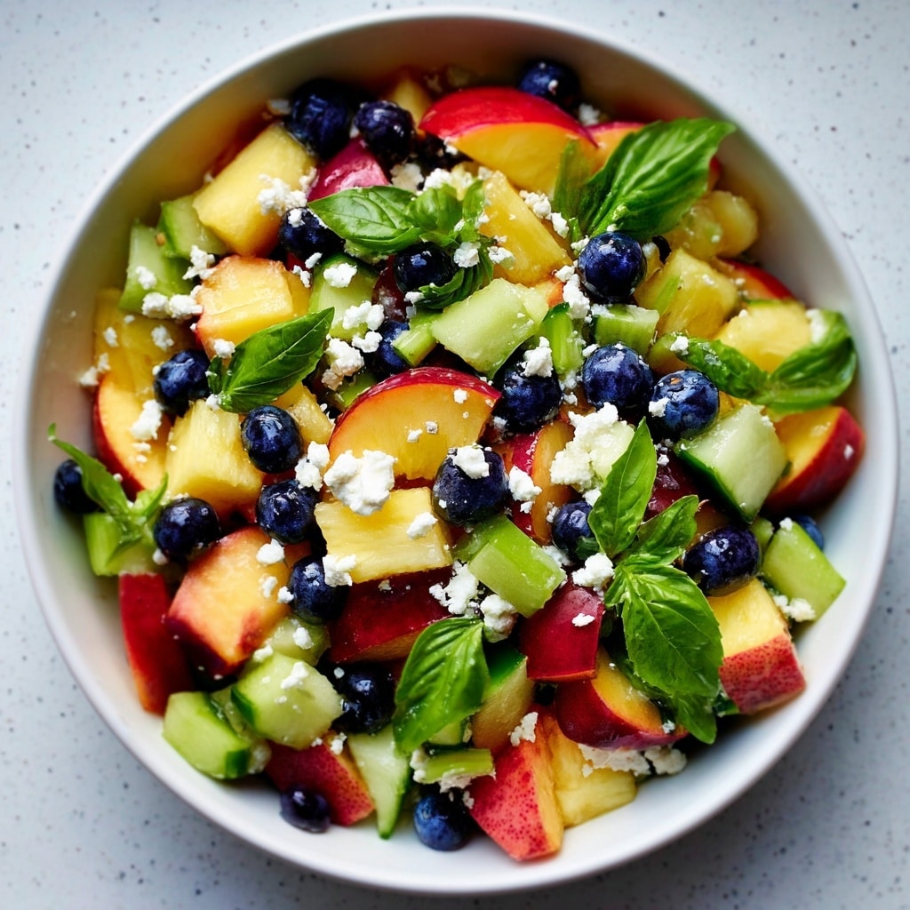 Blueberry Peach Feta Salad Recipe - Recipe Image