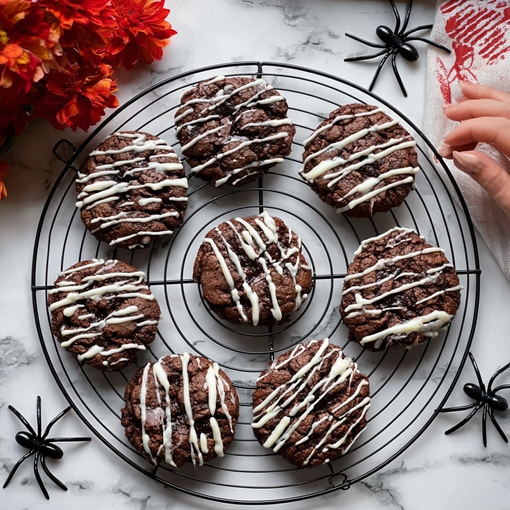 Spiderweb Halloween Cookies Recipe - Recipe Image