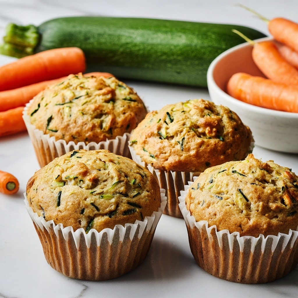 Zucchini and Carrot Breakfast Muffins Recipe - Recipe Image