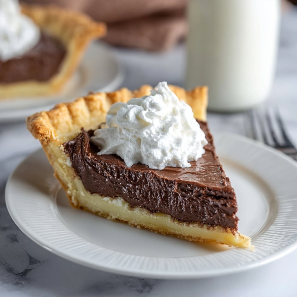 Old-Fashioned Chocolate Pudding Pie Recipe - Recipe Image