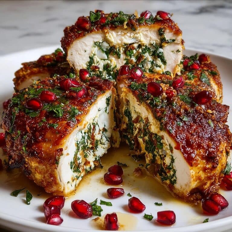 Ricotta and Pomegranate Stuffed Chicken Breast Recipe