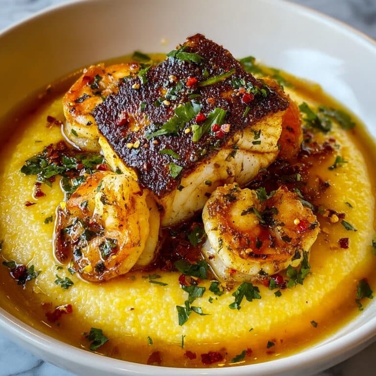 Red Snapper and Cajun Shrimp Grits Recipe