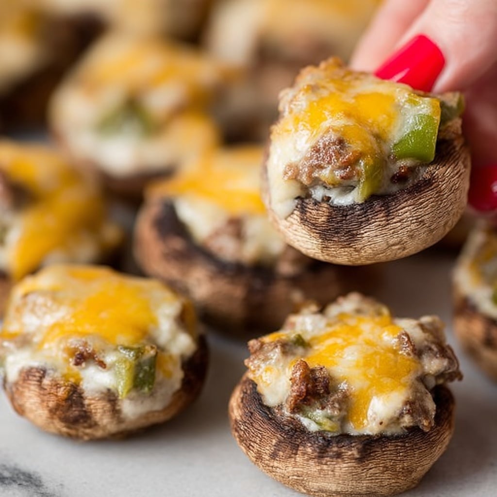 Jalapeño Popper Mushrooms Recipe - Recipe Image