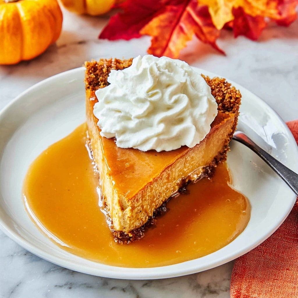 Ritz Carlton Pumpkin Cheesecake with Caramel Sauce Recipe - Recipe Image