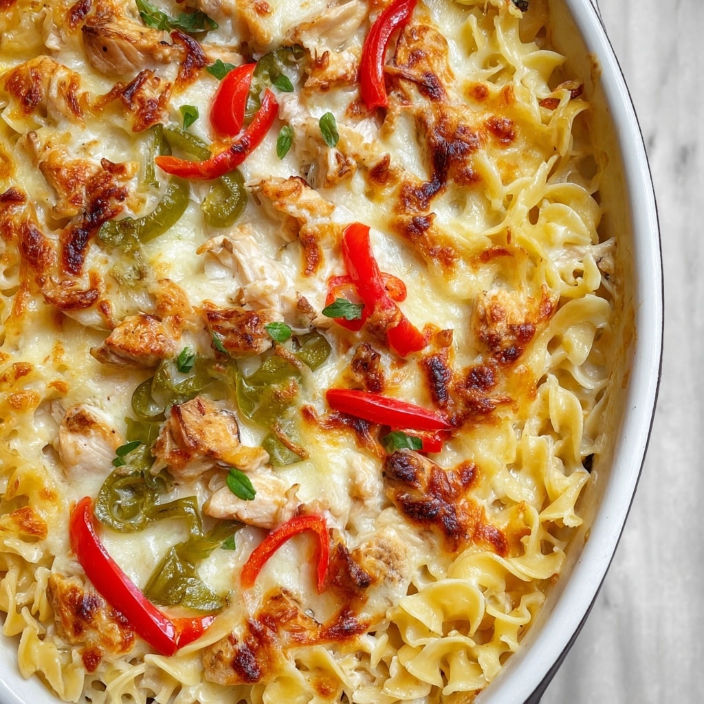Chicken Fajita Noodle Casserole Recipe