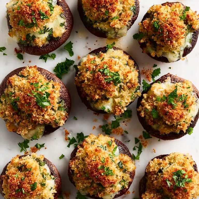 Creamy Parmesan Stuffed Mushrooms Recipe