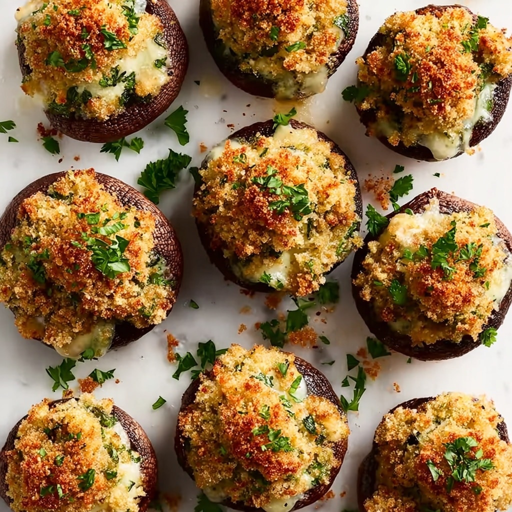 Creamy Parmesan Stuffed Mushrooms Recipe