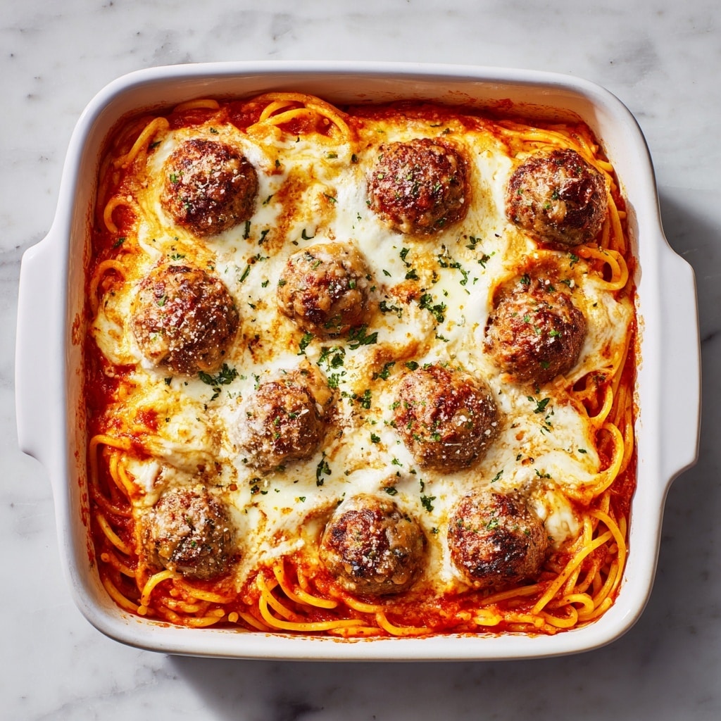 Baked Spaghetti and Meatballs Recipe