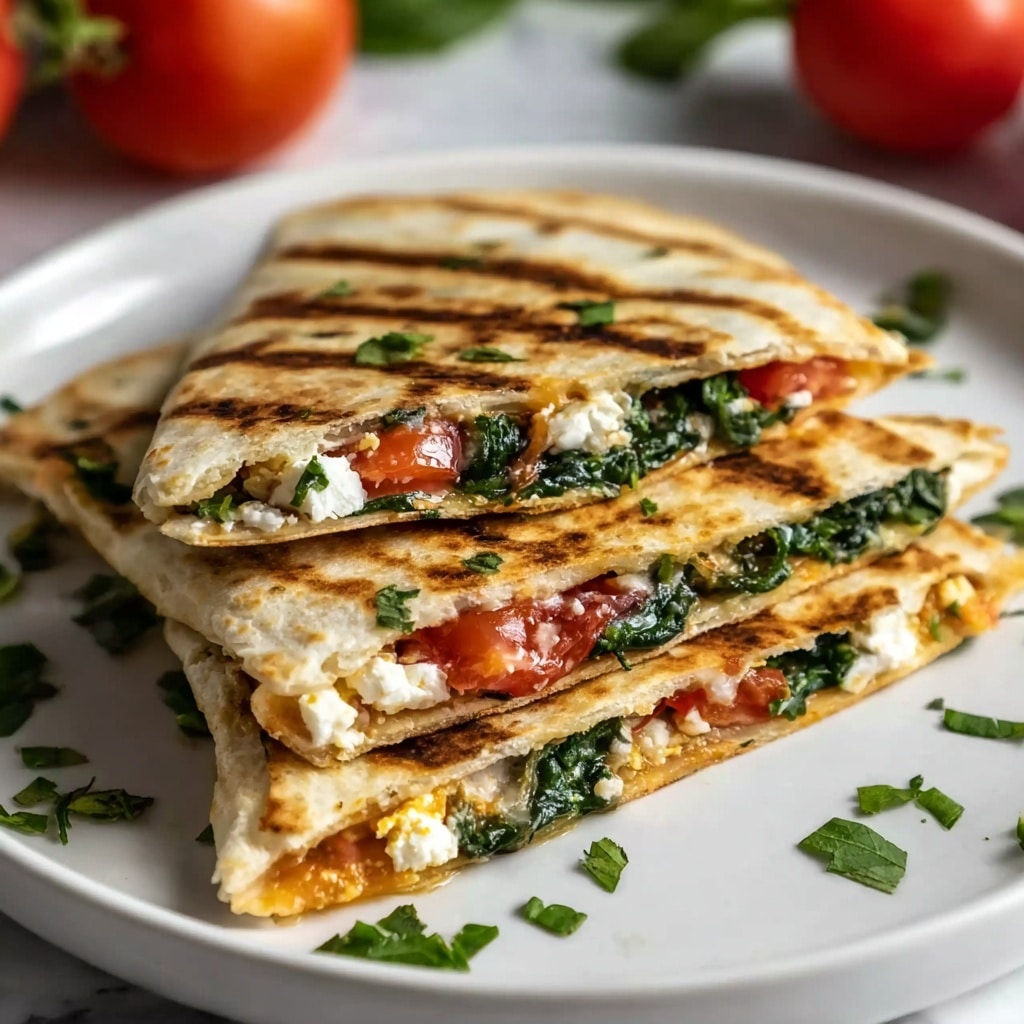 Spinach and Feta Quesadillas Recipe